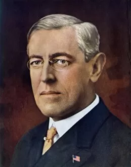 US President Woodrow Wilson