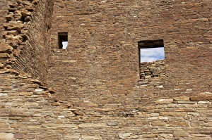 Pueblo Bonito walls and windows, Chaco Canyon NM Pueblo Bonito walls and windows, Chaco Canyon NM
