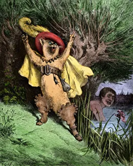 <b class=qtipBold><figcaption>Puss-in-Boots</figcaption></b><br>Puss-in-Boots. Hand-colored woodcut of a 19th-century illustration<br><em>© North Wind Picture Archives</em> Puss-in-Boots