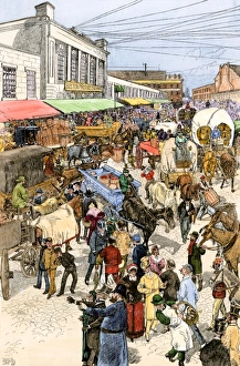 Peddler Gallery: Quincy Market in Boston, 1880s