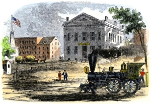Railroad in Syracuse, New York, 1850s Railroad in Syracuse, New York, 1850s