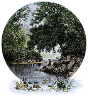 Rock Creek in Washington DC, 1800s Rock Creek in Washington DC, 1800s