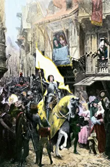 Sacred banner carried by Joan of Arc into Orleans