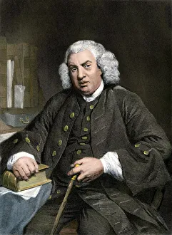 <b class=qtipBold><figcaption>Samuel Johnson</figcaption></b><br>Samuel Johnson. Hand-colored engraving of an 18th-century portrait<br><em>© North Wind Picture Archives</em> Samuel Johnson