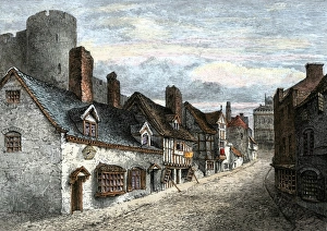 Shrewsbury, England, in the 1500s Shrewsbury, England, in the 1500s