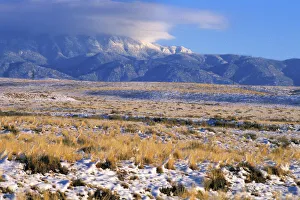 Snow on the Sandia Mountains, New Mexico Snow on the Sandia Mountains, New Mexico