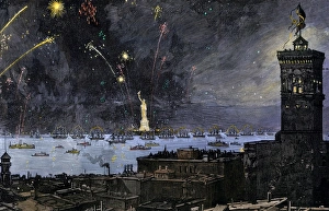Statue of Liberty inaugurated in New York harbor, 1886 Statue of Liberty inaugurated in New York harbor, 1886