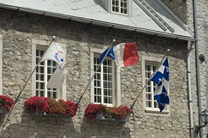 Stone building in the historic district of old Quebec Stone building in the historic district of old Quebec
