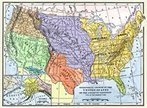 Maps Gallery: US territorial acquisition during the 1800s