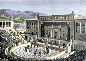 Theatrical performance in ancient Athens Theatrical performance in ancient Athens