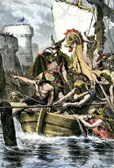 Nordic Gallery: Viking attack on Paris, France, 885 AD