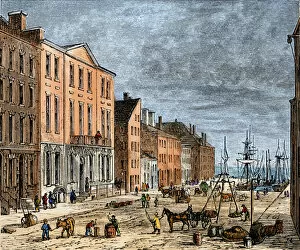 Wall Street Gallery: Wall Streets Tontine Coffee House in the late 1700s
