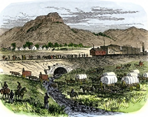 Work party on the transcontinental railroad Work party on the transcontinental railroad