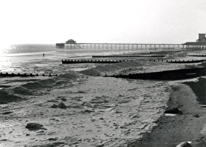 Bognor Pier and Beach in Winter, 1963 Bognor Pier and Beach in Winter, 1963