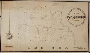 Images Dated 30th June 2008: Climping Tithe Map, 1843
