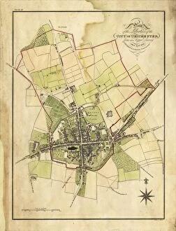 Images Dated 22nd August 2008: Map Of Chichester, 1812
