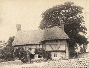Lancing Gallery: An old thatched cottage in north Lancing, 1902