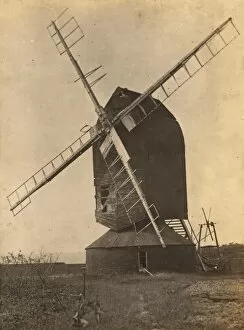 Lancing Gallery: The old windmill on Lancing Road, Worthing, 1909