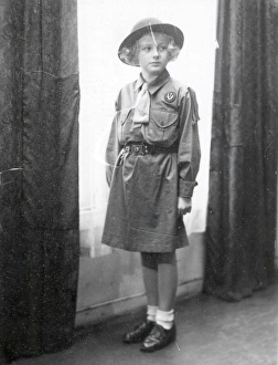 Portrait of a young Girl Guide - 1 December 1943 Portrait of a young Girl Guide - 1 December 1943