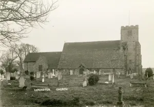 Church Prints: Print of St Mary Magdalene Church, Lyminster Exterior View from North