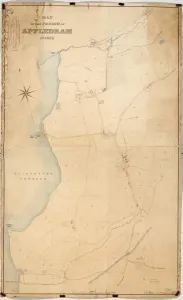 Prints of By J. Butler, Surveyor, Chichester. 26.6 in. to 1 m. Original map size 54in. × 33in. Tithe Award Map Collection West Sussex Record Office Ref No: TD/W4 Chichester Prints: Appledram Tithe Map Print, 1838