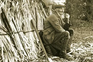 Images Dated 16th January 2009: Woodcutter at Findon