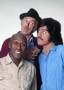 Classic Television Series Prints: CHICO AND THE MAN, from left: Scatman Crothers, Jack Albertson, Freddie Prinze, 1976