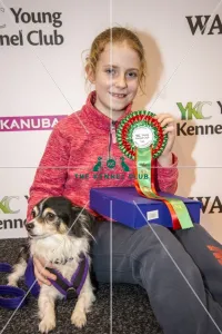 <b class=qtipBold><figcaption>Crufts 2017</figcaption></b><br>YKC Jumping Under 18 years - Small Under 12s Winner Demi Wright and Pipp - today (Saturday 11.03.17), the third day of Crufts 2017, at the NEC Birmingham. Crufts 2017