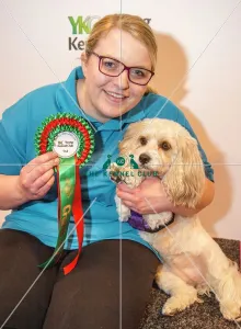 <b class=qtipBold><figcaption>Crufts 2017</figcaption></b><br>YKC Small ABC Agility winner Megan Spring and Mabel today (Friday 10.03.17), the second day of Crufts 2017, at the NEC Birmingham. Crufts 2017