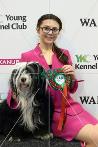 <b class=qtipBold><figcaption>Crufts 2017</figcaption></b><br>Elise O'Connor from Worcester with her dog Draco after winning the YKC 12-18 years handling competition today (Friday 10.03.17), the second day of Crufts 2017, at the NEC Birmingham. Crufts 2017