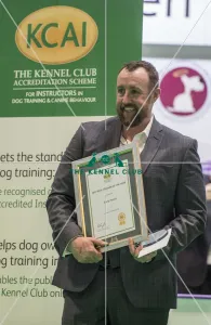 <b class=qtipBold><figcaption>Crufts 2018</figcaption></b><br>Picture shows KCAI Trainer of the Year Barry Harris (left) , (Saturday 10.03.18), the third day of Crufts 2018, at the NEC Birmingham.<br><em>© Flick.digital</em> Crufts 2018