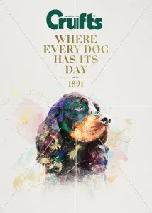 Crufts poster 2020 artwork featuring Cocker Spaniel Crufts poster 2020 artwork featuring Cocker Spaniel