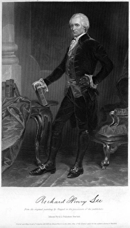 (1732-1794). American Revolutionary statesman. Steel engraving, American, 1861 (1732-1794). American Revolutionary statesman. Steel engraving, American, 1861