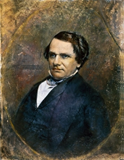 (1813-1861). American politician. Oil over a daguerreotype taken by Mathew Brady, c1847 (1813-1861). American politician. Oil over a daguerreotype taken by Mathew Brady, c1847