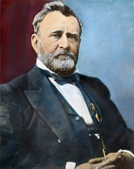 (1822-1885). American president. Oil over a photograph by Mathew Brady (1822-1885). American president. Oil over a photograph by Mathew Brady