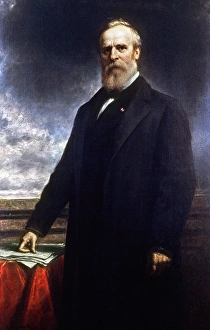 (1822-1893). Nineteenth president of the United States. Oil on canvas, 1884 (1822-1893). Nineteenth president of the United States. Oil on canvas, 1884