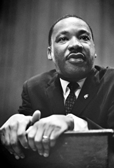 (1929-1968). American cleric and civil rights leader. Photographed by Marion S (1929-1968). American cleric and civil rights leader. Photographed by Marion S