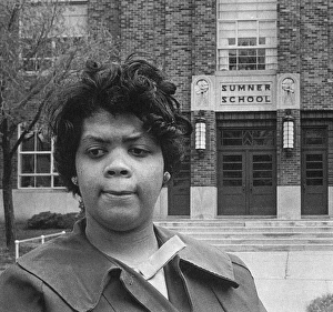 (1943- ). African American student who was barred from attending Sumner School in Topeka in 1951 (1943- ). African American student who was barred from attending Sumner School in Topeka in 1951