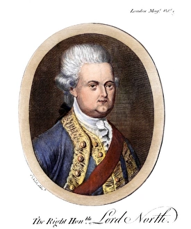2nd Earl of Guilford; known as Lord North. Copper engraving, English, 1779 2nd Earl of Guilford; known as Lord North. Copper engraving, English, 1779