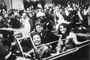 Images Dated 7th November 2011: 35th President of the United States. Kennedy and his wife, Jacqueline
