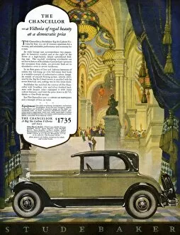 Studebaker Gallery: AD: STUDEBAKER, 1927. American advertisement for The Chancellor, manufactured by Studebaker