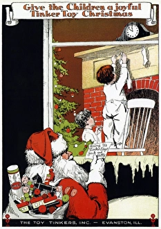 AD: TINKER TOYS, 1925. Advertisement for Tinker Toys, 1925 AD: TINKER TOYS, 1925. Advertisement for Tinker Toys, 1925