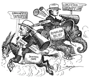Al Smith, the Democratic party candidate for President in 1928, and Herbert Hoover Al Smith, the Democratic party candidate for President in 1928, and Herbert Hoover