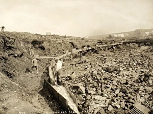 ALASKA: GOLD MINE, c1898. Sluicing operation at No. 1 gold mine, Daniels Creek ALASKA: GOLD MINE, c1898. Sluicing operation at No. 1 gold mine, Daniels Creek