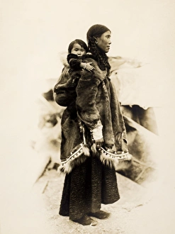ALASKA: INUIT, 1903. An Inuit mother and child. Photograph, 1903 ALASKA: INUIT, 1903. An Inuit mother and child. Photograph, 1903