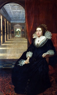 ALATHEA HOWARD (1580-1646). Nee Talbot. Countess of Arundel. Oil on canvas, c1618 ALATHEA HOWARD (1580-1646). Nee Talbot. Countess of Arundel. Oil on canvas, c1618