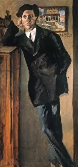 Standing Collection: ALBAN BERG (1885-1935). Austrian composer. Oil on canvas by Arnold Schoenberg