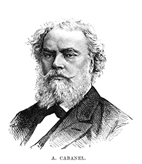 ALEXANDRE CABANEL (1823-1889). French painter. Engraving, English, 1883 ALEXANDRE CABANEL (1823-1889). French painter. Engraving, English, 1883