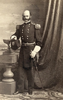 AMBROSE E. BURNSIDE (1824-1881). American army commander. Photograph, c1860 AMBROSE E. BURNSIDE (1824-1881). American army commander. Photograph, c1860
