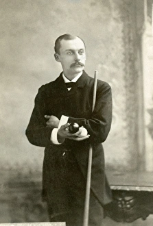 The American billiards champion, c1890: photograph The American billiards champion, c1890: photograph